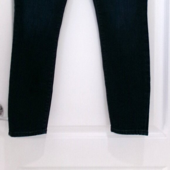 GAP Sailor Button High Rise Dark Wash True Skinny Jeans 6 28 Like New Ankle - Picture 3 of 10